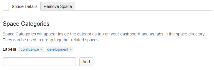 Confluence space categories