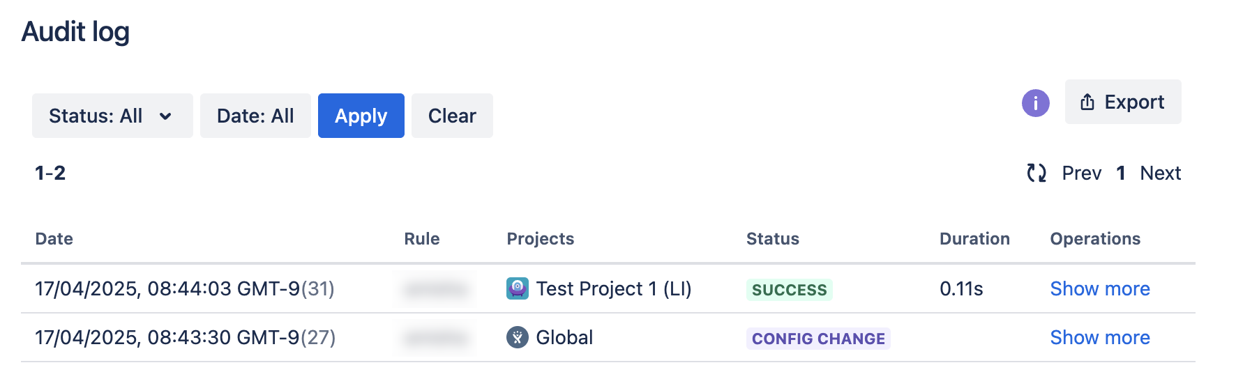 Date and time in an audit log of Jira automation